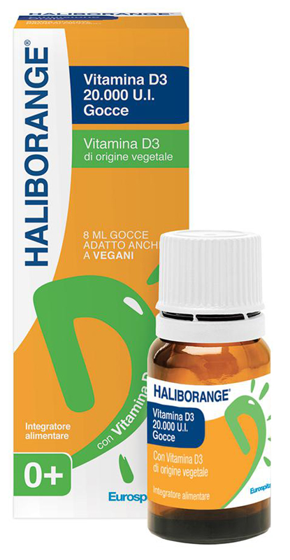 HALIBORANGE VITAMINA D3 20000 UI GOCCE 8 ML - Farmacia Dott. Pasquale Russo