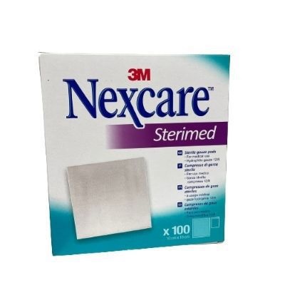 GARZA COMPRESSA STERIMED NEXCARE IN COTONE IDROFILO 20 FILI MULTILINGUAL 100 PEZZI - Farmacia Dott. Pasquale Russo