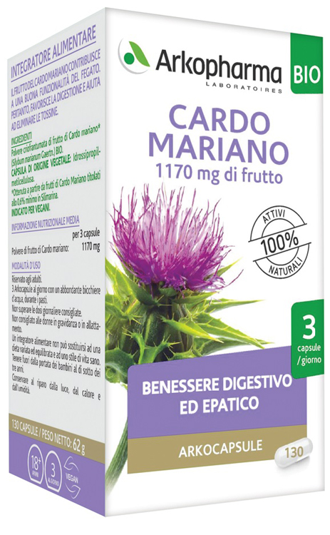 ARKO CAPSULE CARDO MARIANO BIO 130 CAPSULE - Farmacia Dott. Pasquale Russo