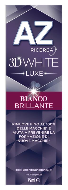 AZ 3D WHITE LUXE BIANCO BRILLANTE DENTIFRICIO 75 ML - Farmacia Dott. Pasquale Russo