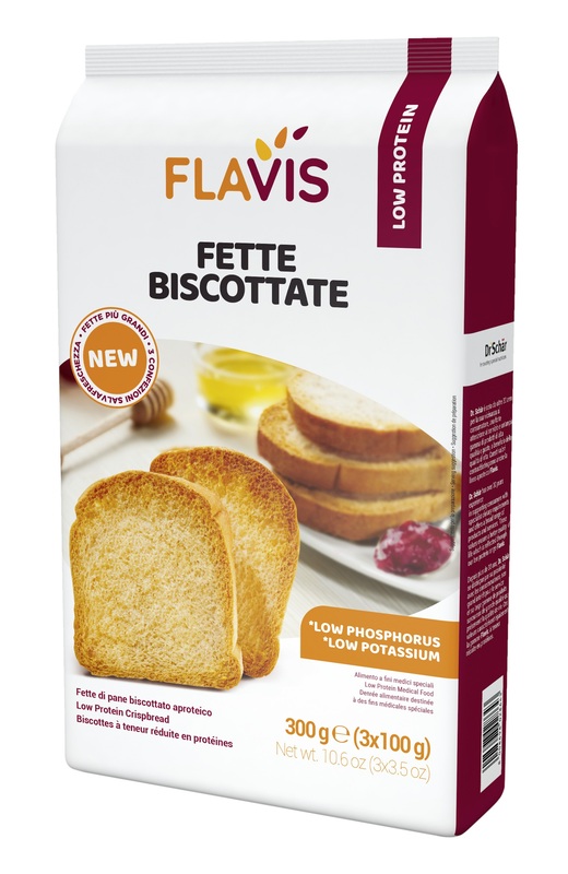 FLAVIS FETTE BISCOTTATE APROTEICHE 300 G - Farmacia Dott. Pasquale Russo