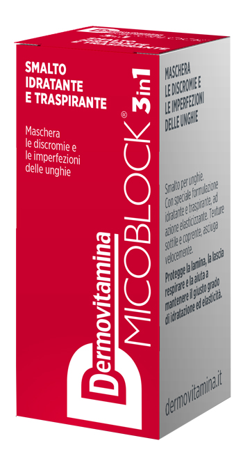 DERMOVITAMINA MICOBLOCK 3 IN 1 SMALTO IDRATANTE E TRASPIRANTE ROSSO 5 ML - Farmacia Dott. Pasquale Russo