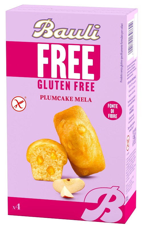 BAULI FREE PLUMCAKE MELA 4 PEZZI DA 33 G - Farmacia Dott. Pasquale Russo