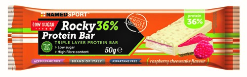 ROCKY 36% PROTEIN BAR RASPBERRY CHEESECAKE BARRETTA 50 G - Farmacia Dott. Pasquale Russo