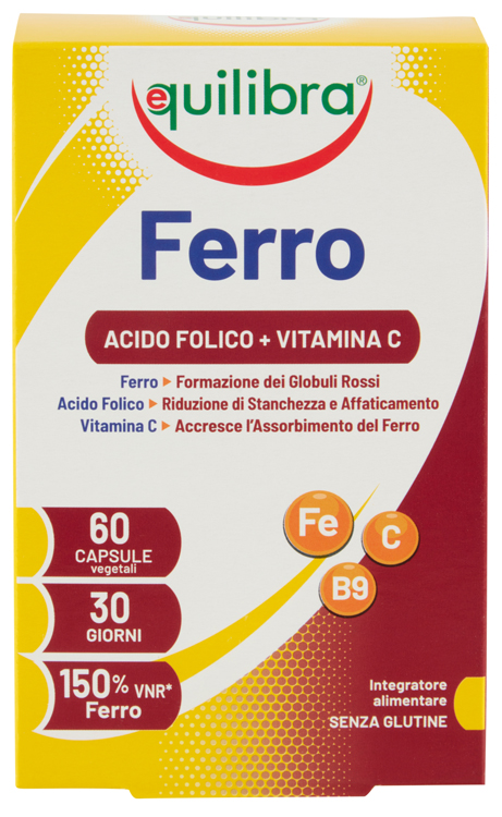 FERRO CON ACIDO FOLICO + VITAMINA C 60 CAPSULE - Farmacia Dott. Pasquale Russo