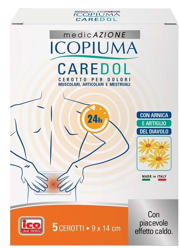 ICOPIUMA CAREDOL CEROTTO DOL RETTANGOLARE 5 PEZZI - Farmacia Dott. Pasquale Russo