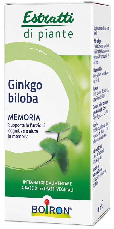 GINKGO BILOBA BOIRON ESTRATTO IDROALCOLICO 60 ML - Farmacia Dott. Pasquale Russo