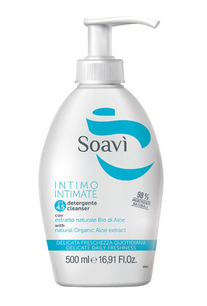 SOAVI INTIMO DELICATO PH4,5 FLACONE CON DISPENSER 500 ML - Farmacia Dott. Pasquale Russo