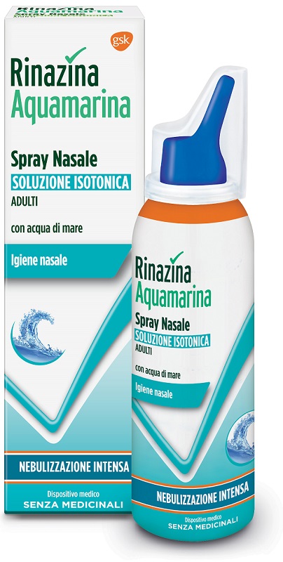 RINAZINA AQUAMARINA ISOTONICA SPRAY NEBULIZZAZIONE INTENSA 100 ML - Farmacia Dott. Pasquale Russo