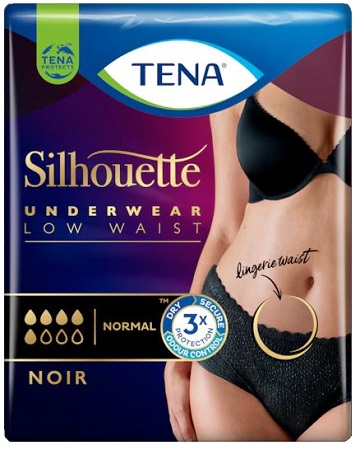 TENA SILHOUETTE NOIR M 10 PEZZI - Farmacia Dott. Pasquale Russo