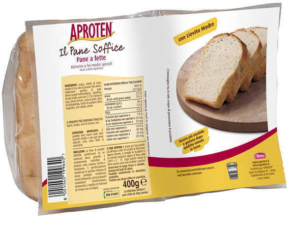 APROTEN PANE BIANCO FETTE 2 PEZZI DA 200 G - Farmacia Dott. Pasquale Russo