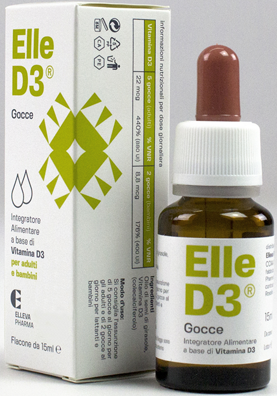 ELLE D3 GOCCE 15 ML - Farmacia Dott. Pasquale Russo