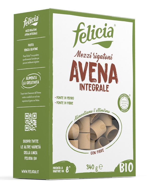 FELICIA MEZZI RIGATONI AVENA 340 G - Farmacia Dott. Pasquale Russo