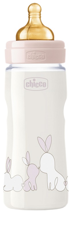 CHICCO BIBERON ORIGINAL 330ML TOUCH REGULAR GIRL CON TETTARELLA IN CAUCCIU' - Farmacia Dott. Pasquale Russo