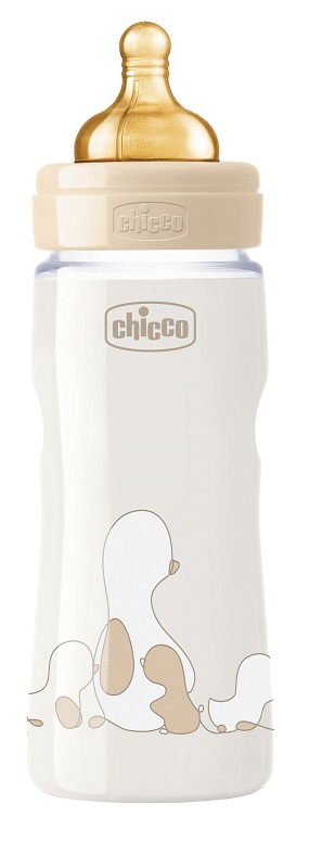 CHICCO BIBERON ORIGINAL 330ML TOUCH REGULAR UNISEX CON TETTARELLA IN CAUCCIU' - Farmacia Dott. Pasquale Russo