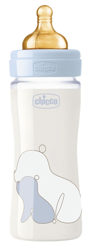 CHICCO BIBERON ORIGINAL 240ML VETRO 1 FORO 1 FORO BOY CON TETTARELLA IN CAUCCIU' - Farmacia Dott. Pasquale Russo