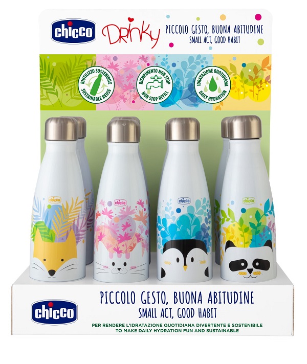 CHICCO BORRACCIA INOX 350 ML - Farmacia Dott. Pasquale Russo