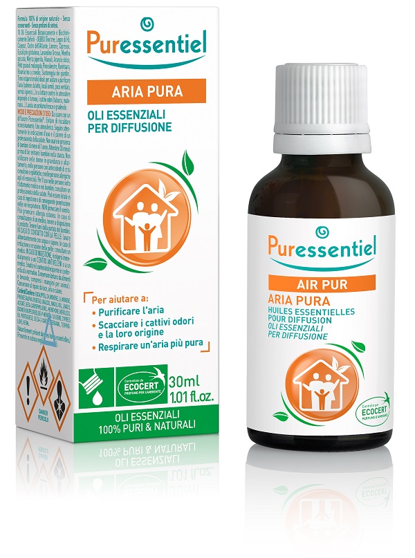 PURESSENTIEL MISCELA PER DIFFUSIONE ARIA PURA CERTIFICATA ECOCERT 30 ML - Farmacia Dott. Pasquale Russo