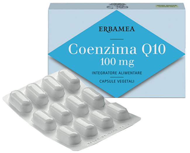 ERBAMEA COENZIMA Q10 100 MG 24 CAPSULE VEGETALI - Farmacia Dott. Pasquale Russo