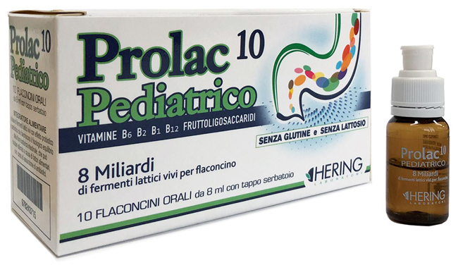 PROLAC10 PEDIATRICO FERMENTI LATTICI 10 FLACONCINI 8 ML - Farmacia Dott. Pasquale Russo