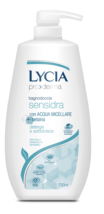 LYCIA PRODERMA BAGNODOCCIA SENSIDRA 750 ML - Farmacia Dott. Pasquale Russo