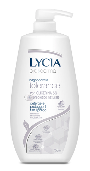 LYCIA PRODERMA BAGNODOCCIA TOLERANCE 750 ML - Farmacia Dott. Pasquale Russo
