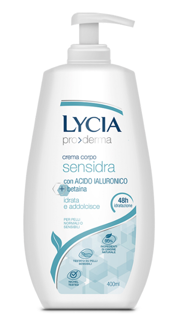 LYCIA PRODERMA CREMA CORPO SENSIDRA 400 ML - Farmacia Dott. Pasquale Russo