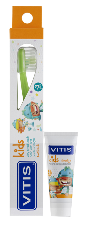 VITIS KIDS SPAZZOLINO + GEL 8 ML - Farmacia Dott. Pasquale Russo