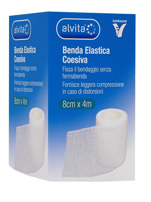BENDA ELASTICA AUTOADESIVA ALVITA 8X4CM - Farmacia Dott. Pasquale Russo