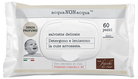 FIOCCHI DI RISO ACQUA NON ACQUA SENZA PROFUMO 60 SALVIETTE - Farmacia Dott. Pasquale Russo
