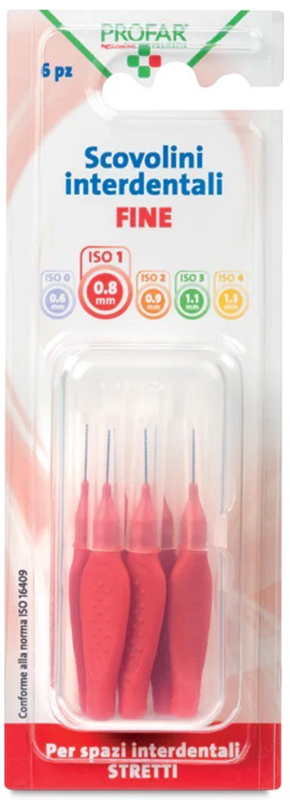 PROFAR SCOVOLINI ROSSO 0,8 6 PEZZI - Farmacia Dott. Pasquale Russo