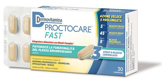 DERMOVITAMINA PROCTOCARE FAST 30 COMPRESSE - Farmacia Dott. Pasquale Russo