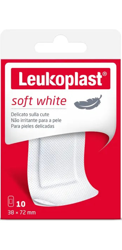 LEUKOPLAST SOFT WHITE 72 X 38 CM 10 PEZZI - Farmacia Dott. Pasquale Russo