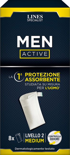 PANNOLONE LINES SPECIALIST MEN ACTIVE 8 PEZZI LIVELLO 2 - Farmacia Dott. Pasquale Russo