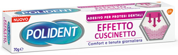 POLIDENT FISSATIVO EFFETTO CUSCINETTO ADESIVO PER PROTESI DENTALI 70 G - Farmacia Dott. Pasquale Russo