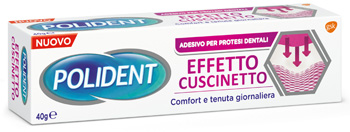 POLIDENT FISSATIVO EFFETTO CUSCINETTO ADESIVO PER PROTESI DENTALI 40 G - Farmacia Dott. Pasquale Russo