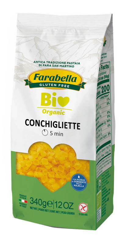 FARABELLA BIO CONCHIGLIETTE MAIS-RISO 340 G - Farmacia Dott. Pasquale Russo