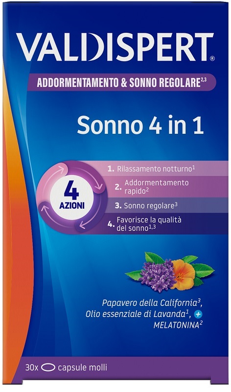 VALDISPERT SONNO 4 IN 1 30 CAPSULE MOLLI - Farmacia Dott. Pasquale Russo