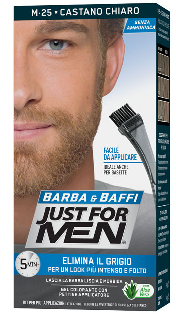 JUST FOR MEN BARBA & BAFFI M25 CASTANO CHIARO 51 G - Farmacia Dott. Pasquale Russo