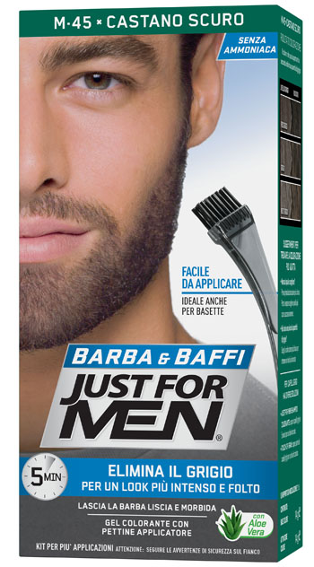 JUST FOR MEN BARBA & BAFFI M45 CASTANO SCURO 51 G - Farmacia Dott. Pasquale Russo
