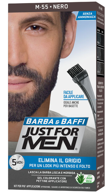 JUST FOR MEN BARBA & BAFFI M55 NERO 51 G - Farmacia Dott. Pasquale Russo