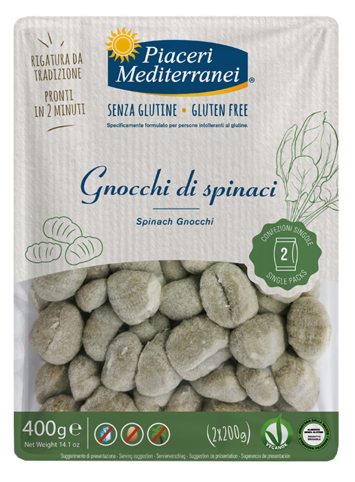 PIACERI MEDITERRANEI GNOCCHI DI SPINACI 400 G - Farmacia Dott. Pasquale Russo