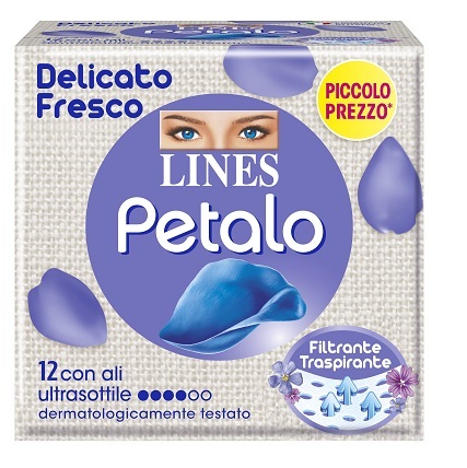 LINES PETALO BLU ASSORBENTE CON ALI 12 PEZZI - Farmacia Dott. Pasquale Russo