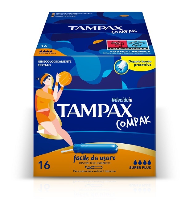 TAMPAX COMPAK ASSORBENTE INTERNO SUPER PLUS 16 PEZZI - Farmacia Dott. Pasquale Russo