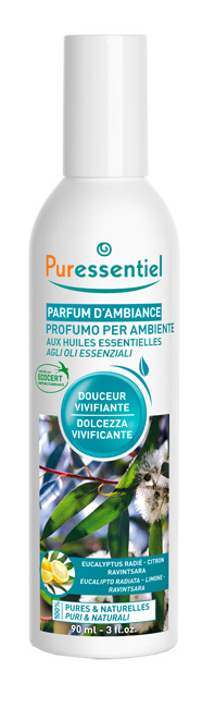 PURESSENTIEL PROFUMO AMBIENTE DOLCEZZA VIVIFICANTE ECOCERT 90 ML - Farmacia Dott. Pasquale Russo