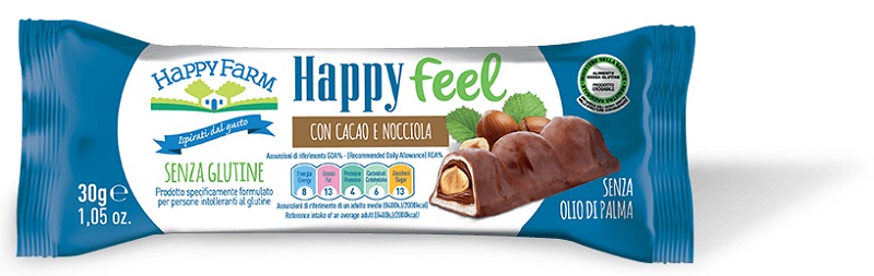 HAPPY FARM HAPPY FEEL CACAO E NOCCIOLA MONO 30 G - Farmacia Dott. Pasquale Russo
