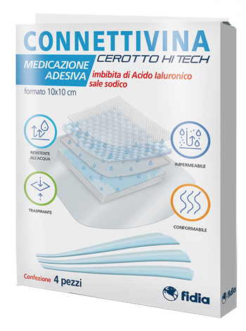 CEROTTO CONNETTIVINA HITECH 10 X 10 CM 4 PEZZI - Farmacia Dott. Pasquale Russo