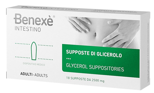 SUPPOSTE DI GLICEROLO PER ADULTI BENEXE' INTESTINO 18 PEZZI - Farmacia Dott. Pasquale Russo