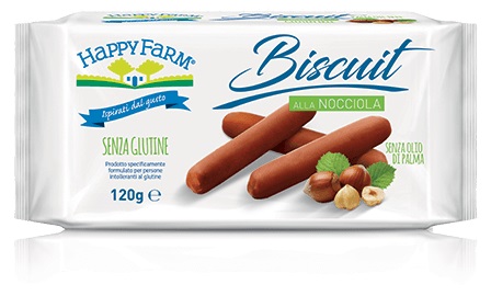 HAPPY FARM BISCUIT NOCCIOLA 120 G - Farmacia Dott. Pasquale Russo