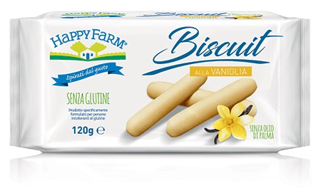 HAPPY FARM BISCUIT VANIGLIA 120 G - Farmacia Dott. Pasquale Russo